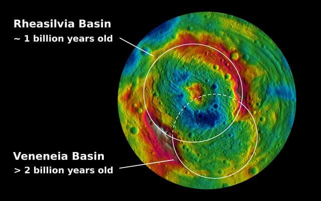 NASA image: South Polar Impacts