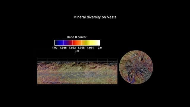 NASA image: Global Mineral Map of Vesta