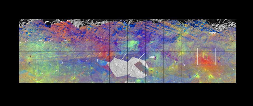 NASA image: Colorized Infrared View of Vesta