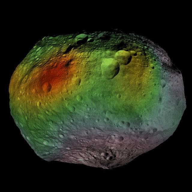 NASA image: Hydrogen Hotspots on Vesta
