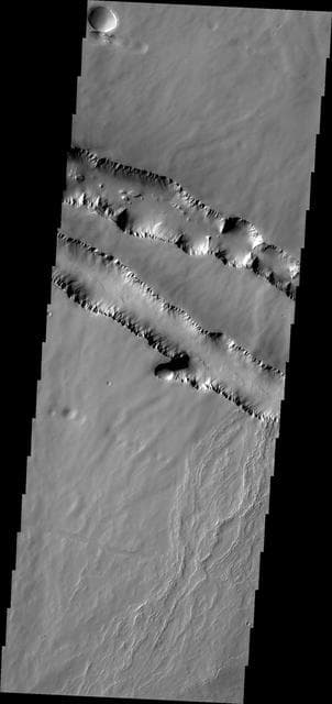 NASA image: Pavonis Fossae