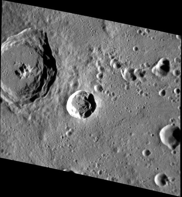 NASA image: Nureyev Crater