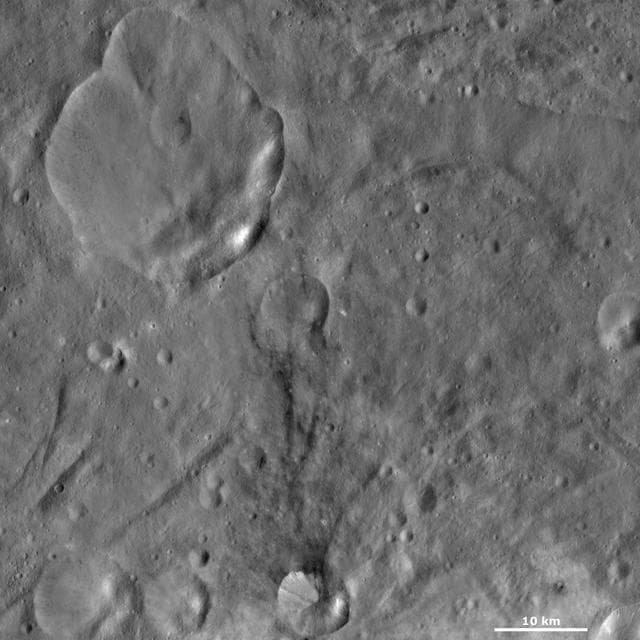 NASA image: Urbinia and Sossia Craters