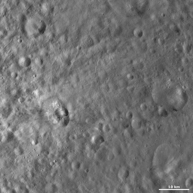 NASA image: Teia Crater
