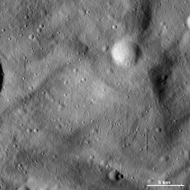 NASA image: Undulating Surface and Secondary Crater Chains