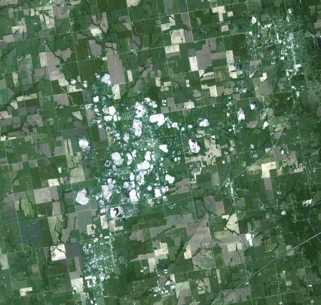 NASA image: Picher, Oklahoma