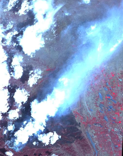NASA image: NASA Spacecraft Images Colorado Most Destructive Wildfire to Date