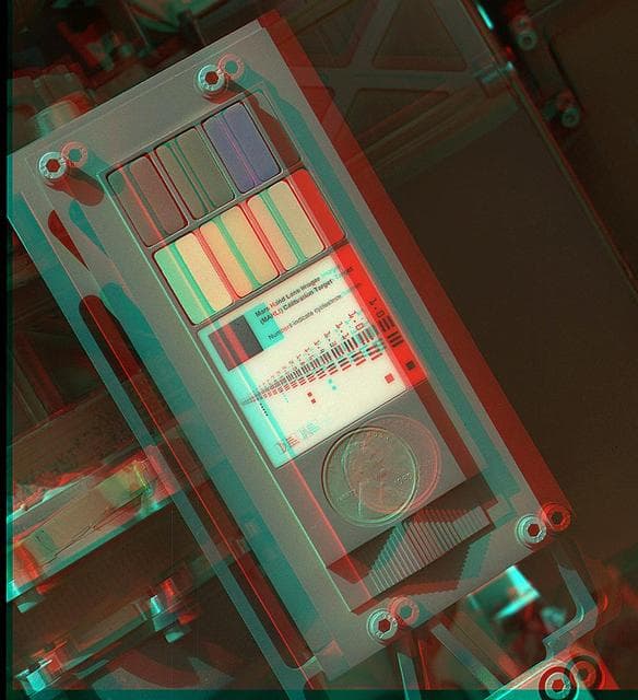 NASA image: 3-D View of MAHLI Calibration Target