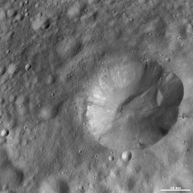 NASA image: Octavia Crater