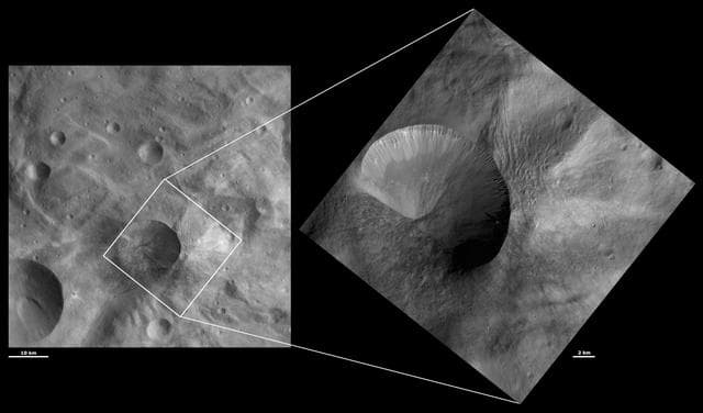 NASA image: HAMO and LAMO Images of Antonia Crater