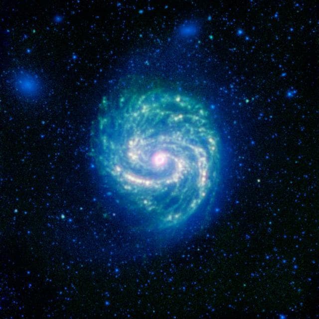 NASA image: Hot and Cold in the M100 Galaxy