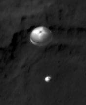 NASA image: Curiosity Spotted on Parachute by Orbiter