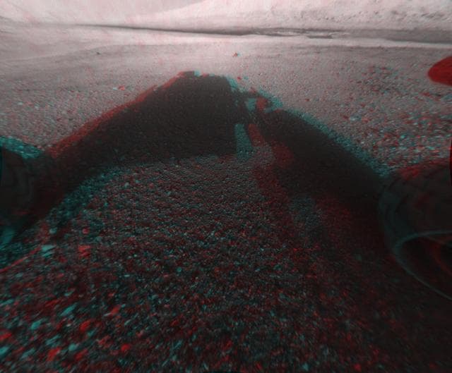 NASA image: 3-D View from the Front of Curiosity