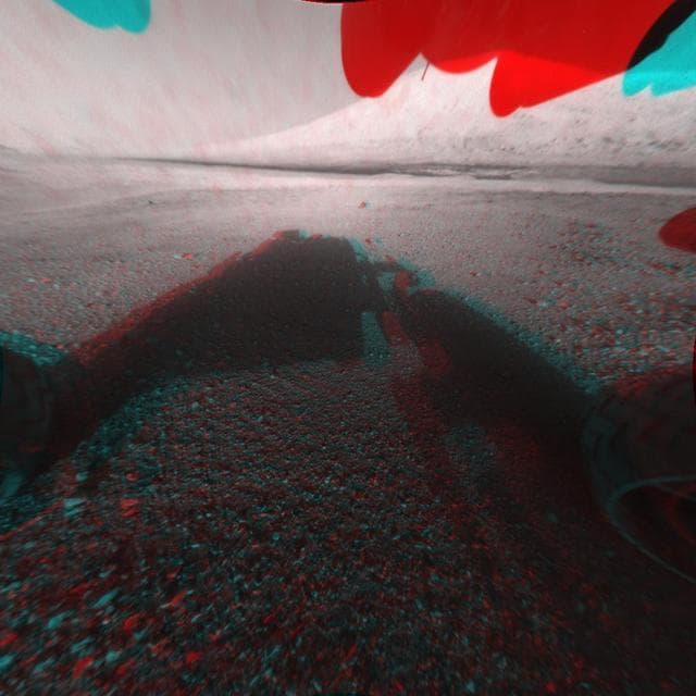 NASA image: 3-D View from the Front of Curiosity