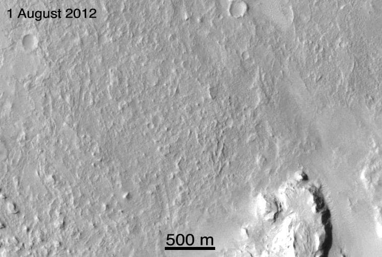 NASA image: Ballasts Hitting the Surface, Close-Up