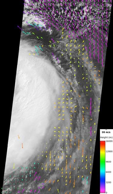 NASA image: NASA Spacecraft Image Shows Isaac Inflow and Outflow