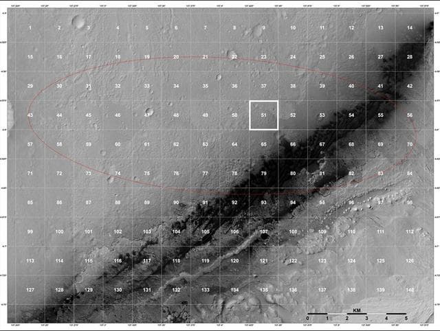 NASA image: Staking out Curiosity Landing Site