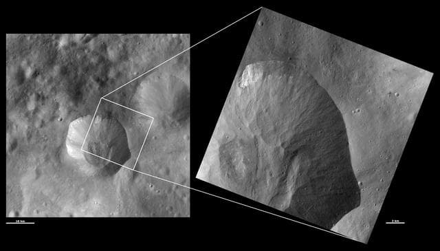 NASA image: HAMO and LAMO Images of Drusilla Crater