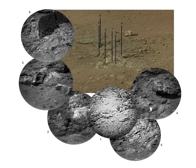 NASA image: Zapping Rocks Exposed by the Sky Crane Thrusters