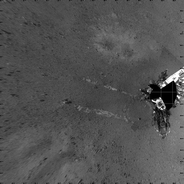 NASA image: Rover Takes Its First Steps