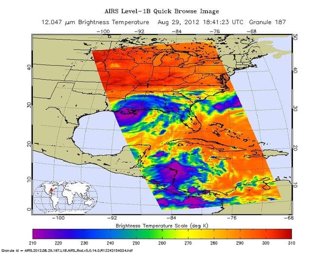 NASA image: A Slow-moving Isaac Brings Flooding to Gulf States