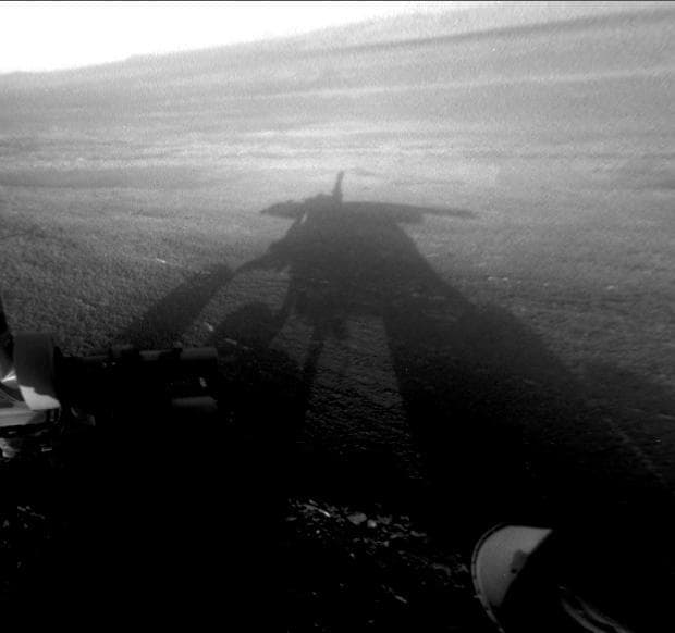 NASA image: Shadow Self-Portrait by Opportunity at Endeavour Crater