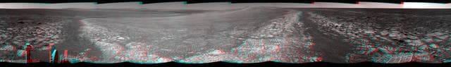 NASA image: Opportunity Surroundings on 3,000th Sol, in 3-D