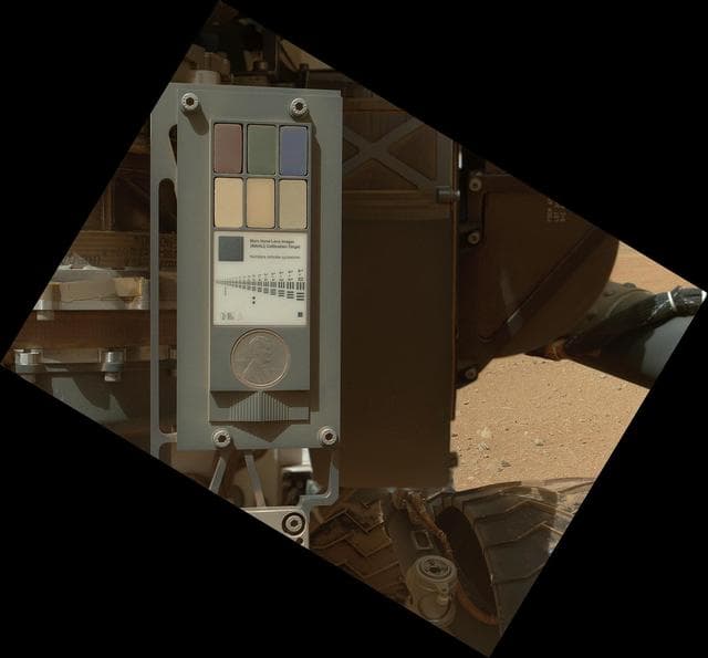 NASA image: Calibration Target for Curiosity Arm Camera