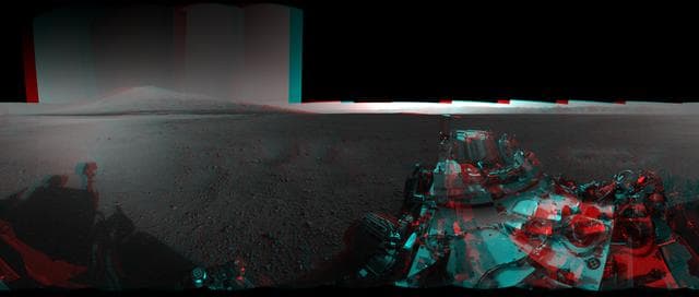 NASA image: 3-D View from Bradbury Landing Site