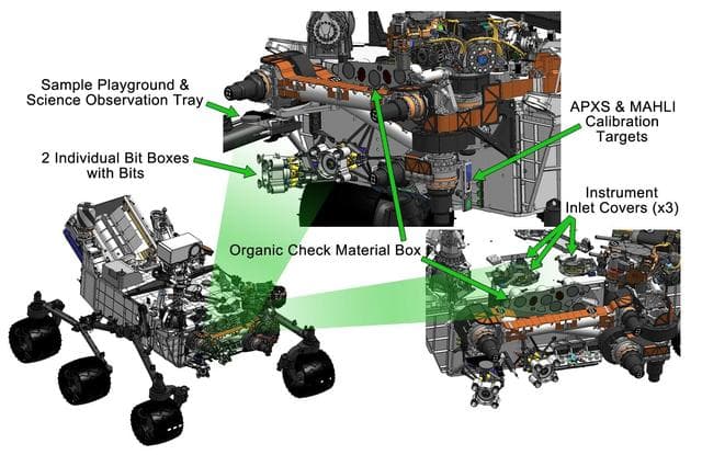 NASA image: Curiosity Work Bench