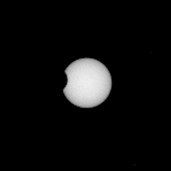 NASA image: Phobos in Transit