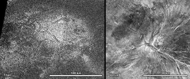 NASA image: Titan Hot Cross Bun