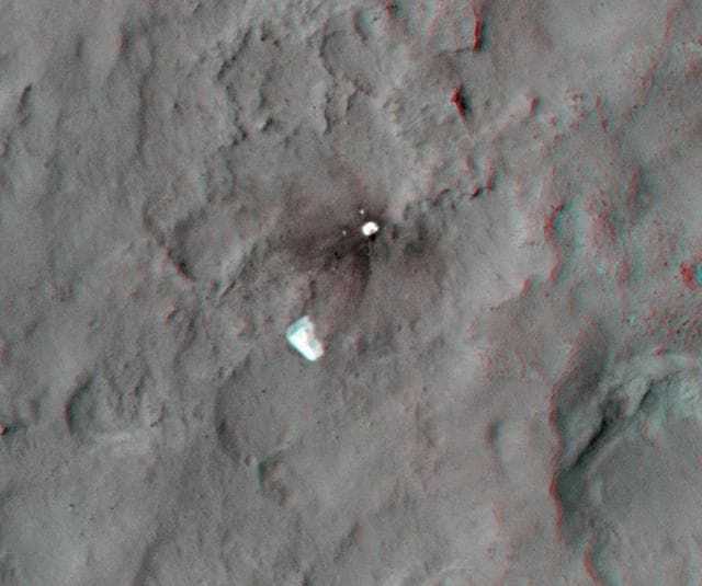 NASA image: Parachute and Back Shell in 3-D