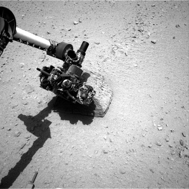 NASA image: Curiosity Rock-Contact Science Begins 