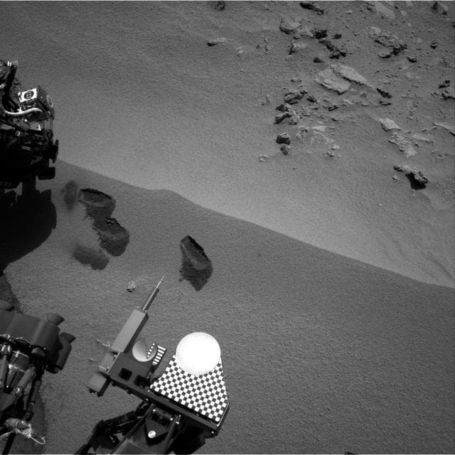 NASA image: Curiosity First Three Bites Into Martian Ground