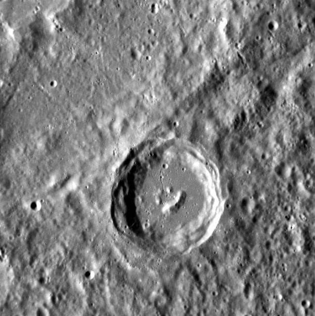 NASA image: Happy Little Crater