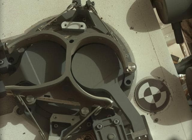 NASA image: Inlet Covers for Sample Analysis at Mars