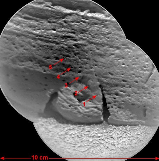 NASA image: Mars Rock Rocknest 3 Imaged by Curiosity ChemCam