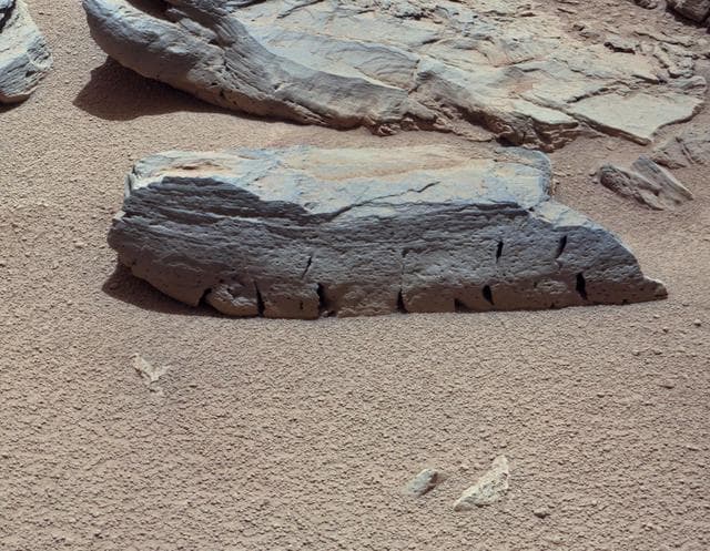 NASA image: A Martian Rock Called Rocknest 3