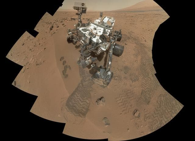 NASA image: Curiosity Rocknest Workplace