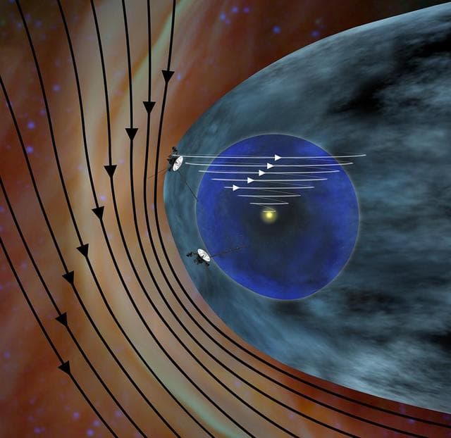 NASA image: Solar and Interstellar Magnetic Fields Artist Concept