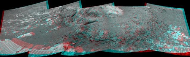 NASA image: Opportunity at Copper Cliff, Sol 3153