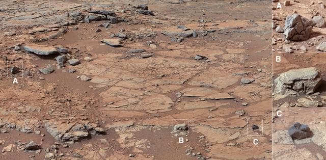 NASA image: Diversity in Vicinity of Curiosity First Drilling Target