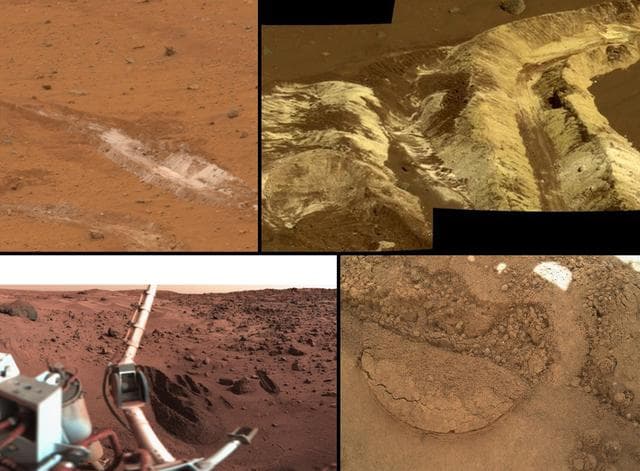 NASA image: A Sampling of Martian Soils