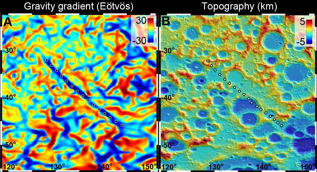 NASA image: GRAIL Spots Gravity Anomaly