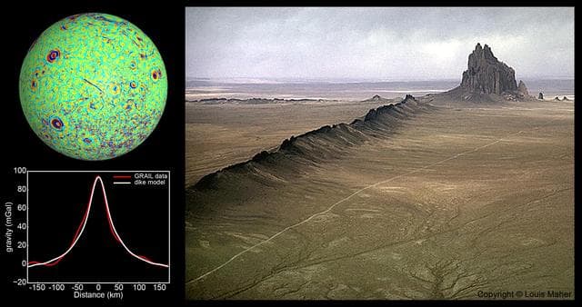 NASA image: GRAIL Identifies Moon Dikes