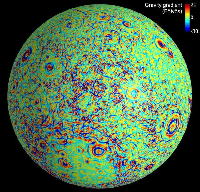NASA image: Lunar Gravity Gradients