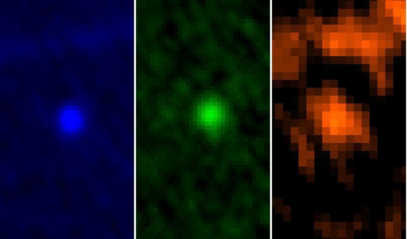 NASA image: Herschel Three-Color View of Asteroid Apophis
