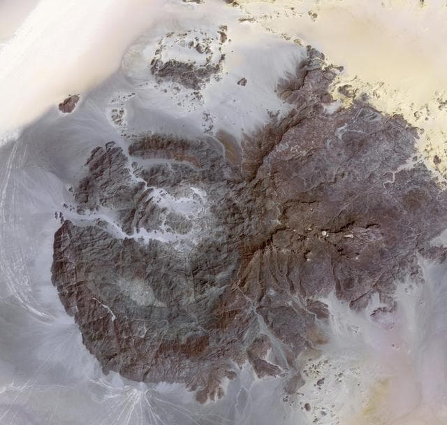 NASA image: Jebel Uweinat
