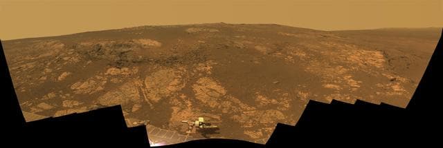 NASA image: Matijevic Hill Panorama for Rover Ninth Anniversary